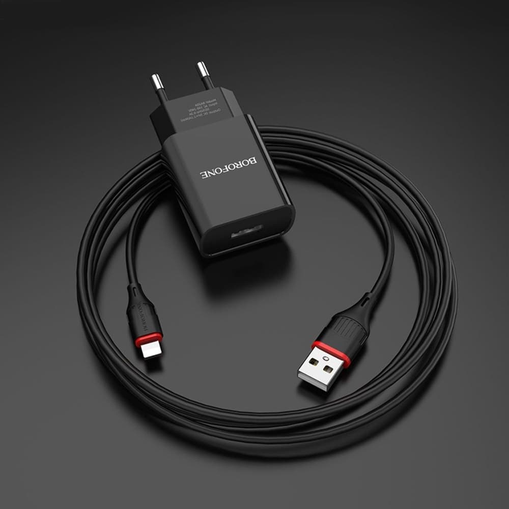    Borofone BA20A, 1 USB, 2.1 ,   Lightning, 