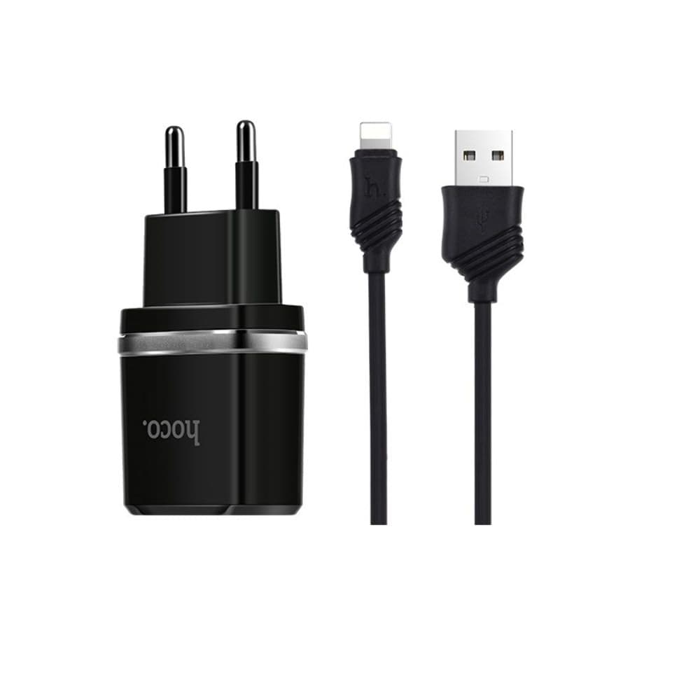    Hoco C12, 2 USB, 2.4 , Lightning, 