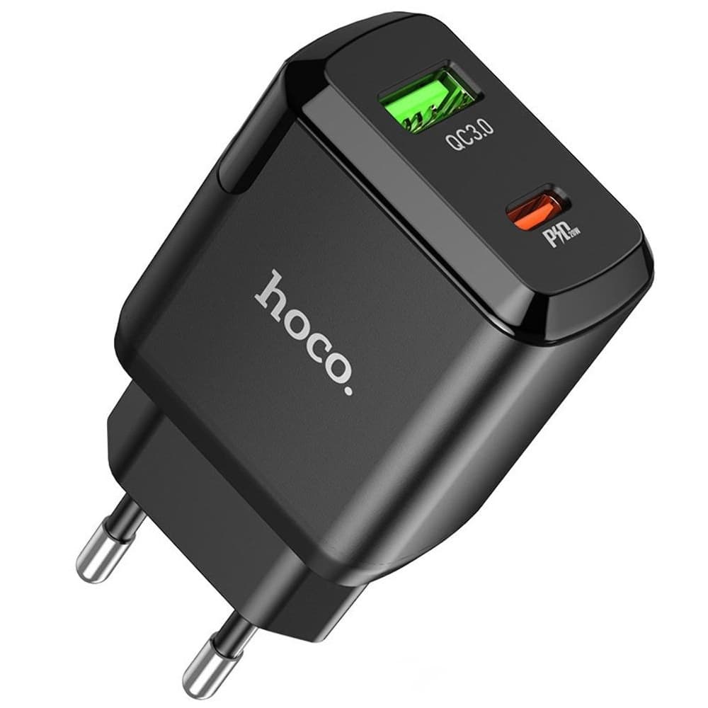    Hoco N5, 1 USB, 1 USB Type-C, Power Delivery (20 ), Quick Charge 3.0, 