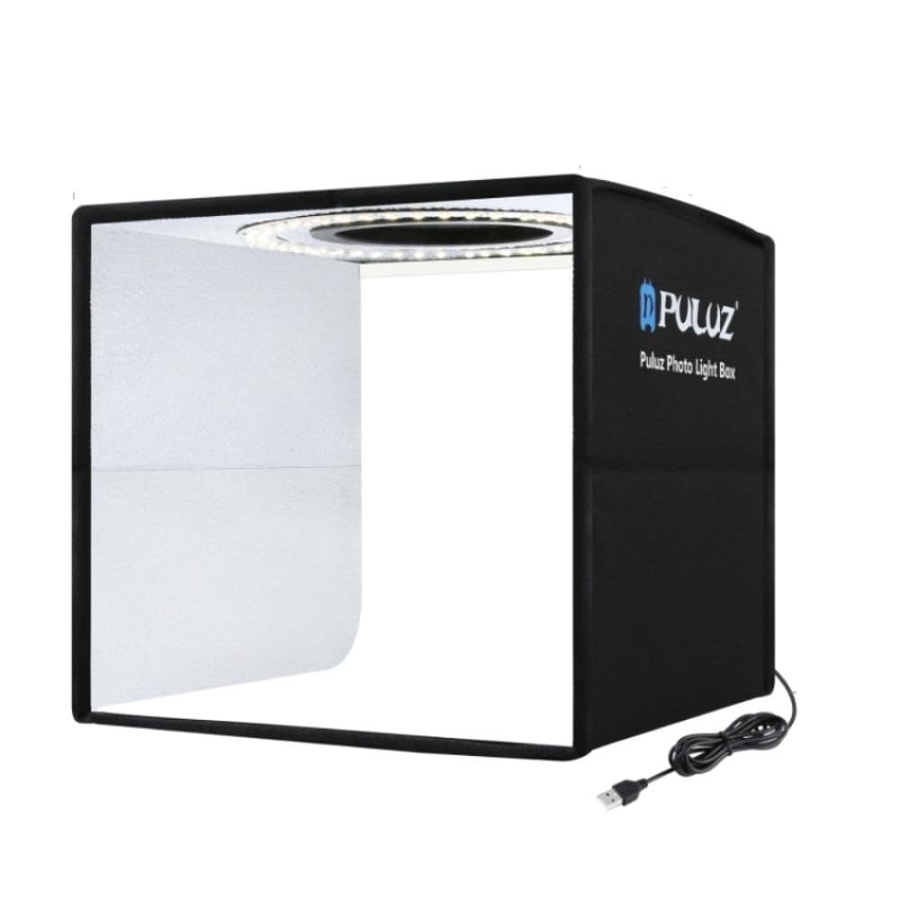 Лайтбокс Puluz PU5025B LED, 25 х 25 х 25 см, черный | лайткуб, фотобокс, фотокуб