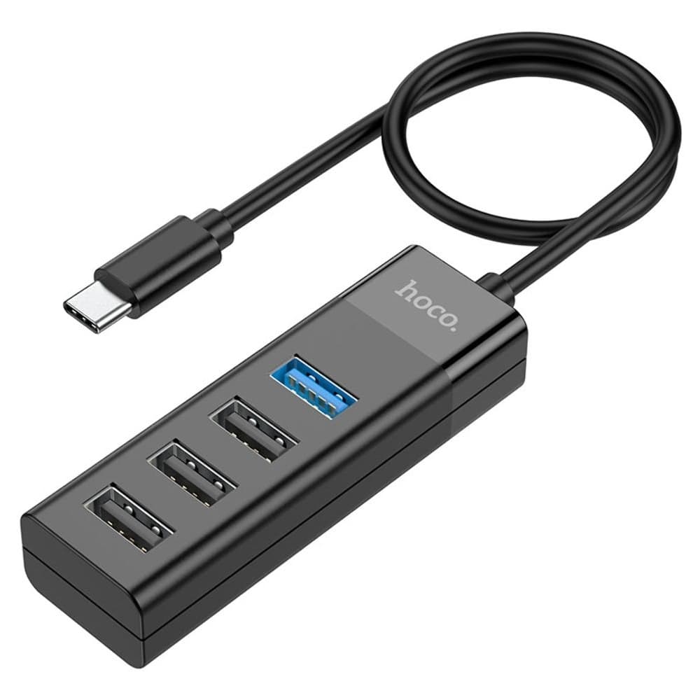  Hoco HB25, 4  1, Type-C  USB 3.0 (F), 3 USB 2.0 (F),  | USB-
