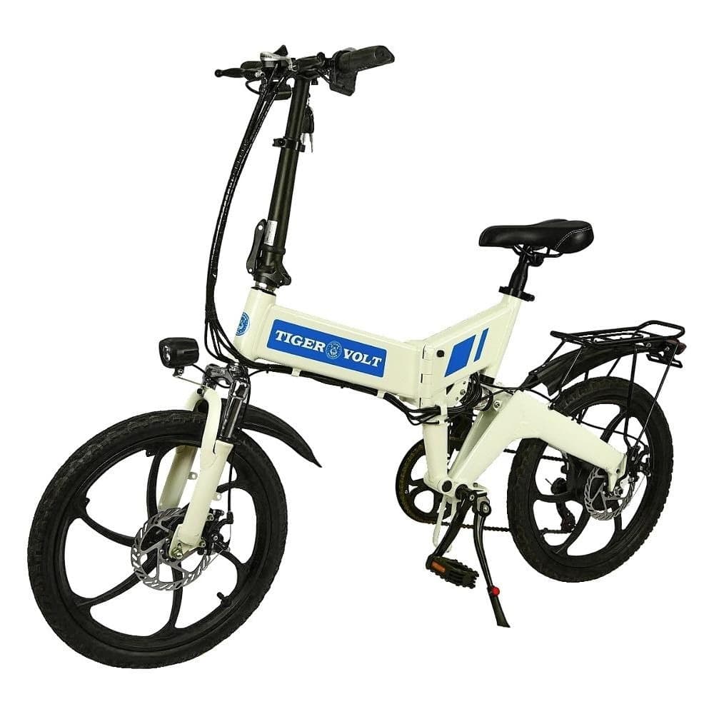 Электровелосипед ZM TigerVolt 20, белый, колеса 20", 7-скоростной, моторколесо 350W, аккумулятор 36V 7,5Ah (270Wh)