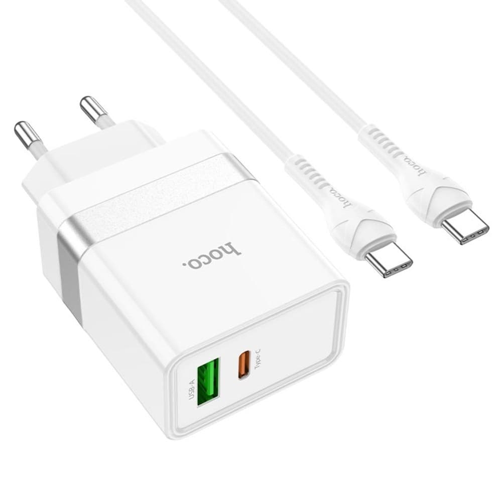    Hoco N21, 1 USB, 1 USB Type-C, Power Delivery, 30 , Quick Charge 3.0, Type-C  Type-C, 