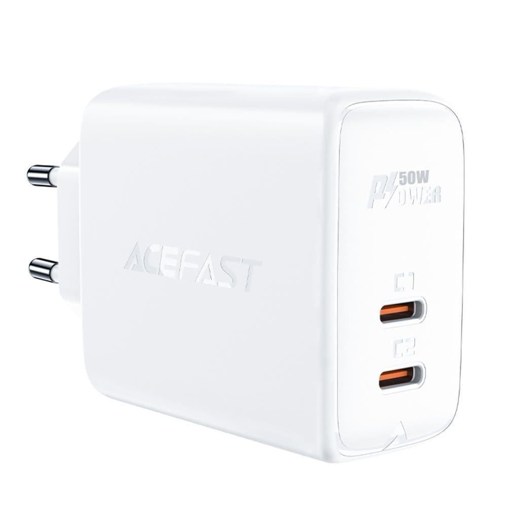    Acefast A29, 2 Type-C, 3.0 , 50 , Power Delivery, Quick Charge, 