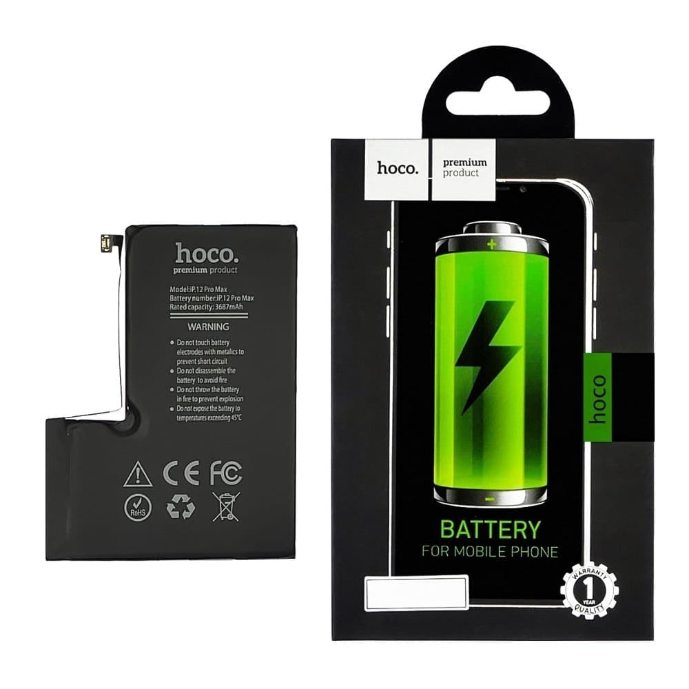 Аккумулятор Apple iPhone 12 Pro Max, Hoco | 3-12 мес. гарантии | АКБ, батарея