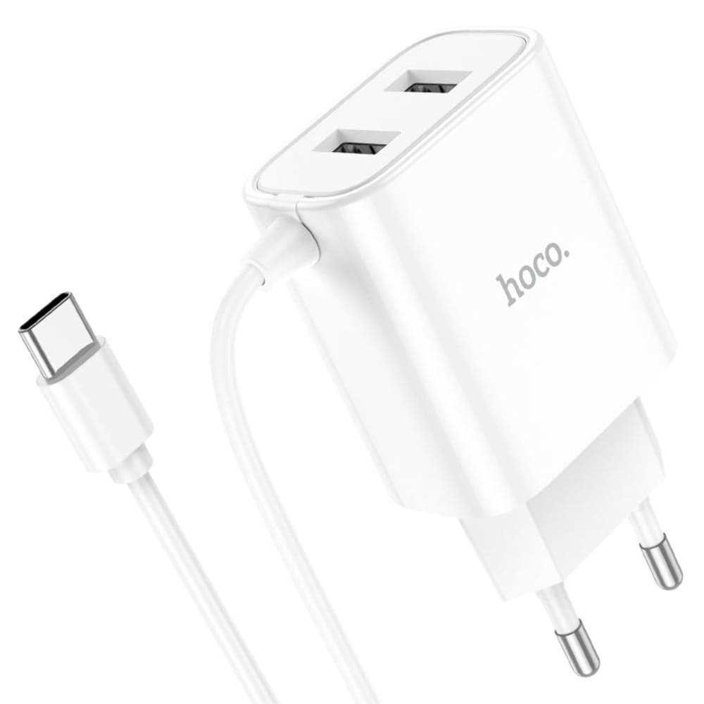    Hoco C103A, 2 USB,   USB Type-C, 