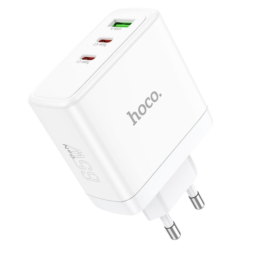    Hoco N30, 1 USB, 2 USB Type-C, Quick Charge, Power Delivery, 65 , 