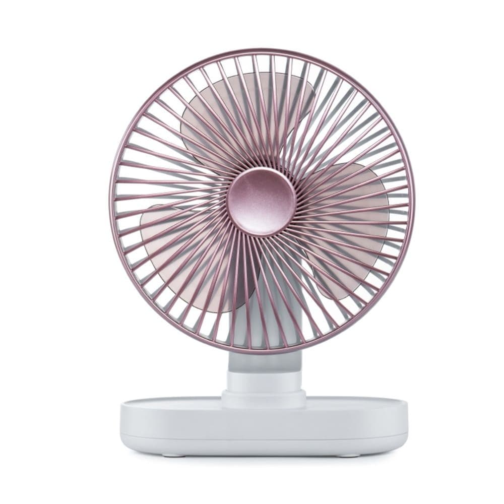 Настольный вентилятор GXQC D77, розовый, золотистый | видео