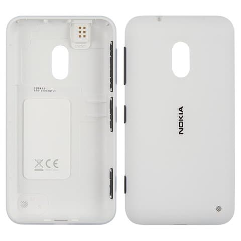 Задняя крышка Nokia Lumia 620, белая, Original (PRC), с боковыми кнопками, Original (PRC) | корпус, панель аккумулятора, АКБ, батареи