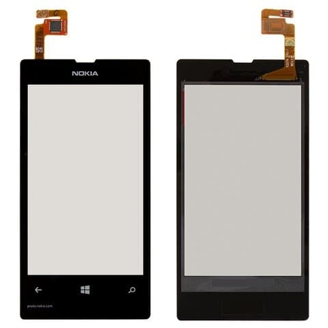 Тачскрин Nokia Lumia 521, черный | Original (PRC) | сенсорное стекло, экран