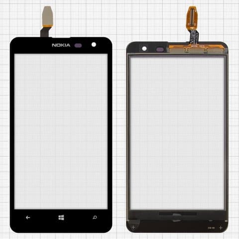 Тачскрин Nokia Lumia 625, черный | Original (PRC) | сенсорное стекло, экран