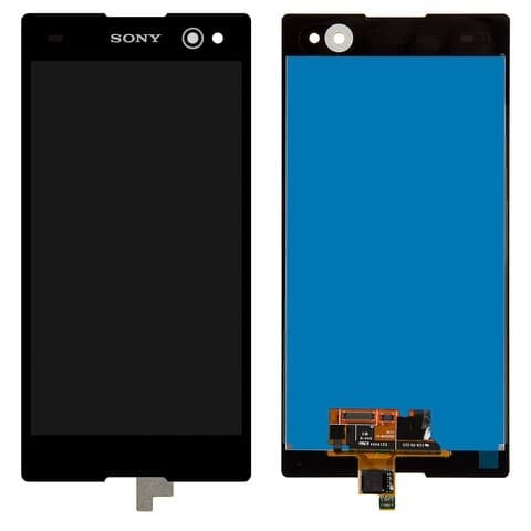 Дисплей Sony D2502 Xperia C3 Dual, D2533 Xperia C3 Dual, черный | с тачскрином | Original (PRC) | дисплейный модуль, экран, монитор