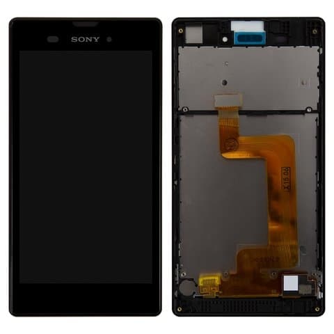Дисплей Sony D5102 Xperia T3, D5103 Xperia T3, D5106 Xperia T3, черный | с тачскрином | с передней панелью | Original (PRC) | дисплейный модуль, экран, монитор