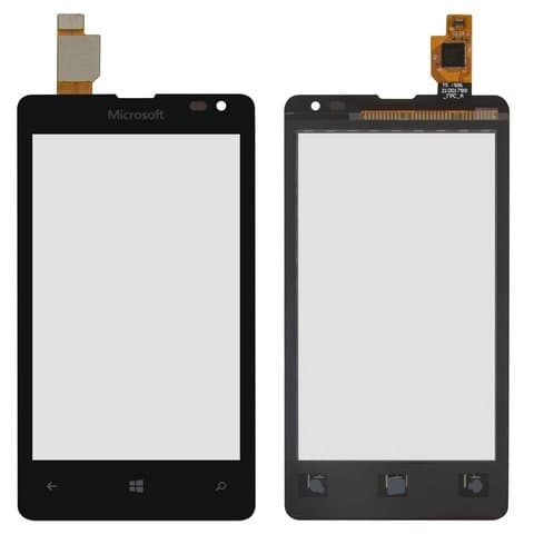Тачскрин Microsoft (Nokia) Lumia 435, Lumia 532, черный | Original (PRC) | сенсорное стекло, экран