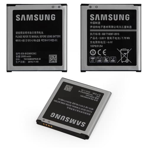  Samsung SM-G360 Galaxy Core Prime, SM-G361 Galaxy Core Prime VE, SM-J200 Galaxy J2, EB-BG360BBE, EB-BG360CBC, EB-BG360CBE, Original (PRC) | 3-12 .  | , 