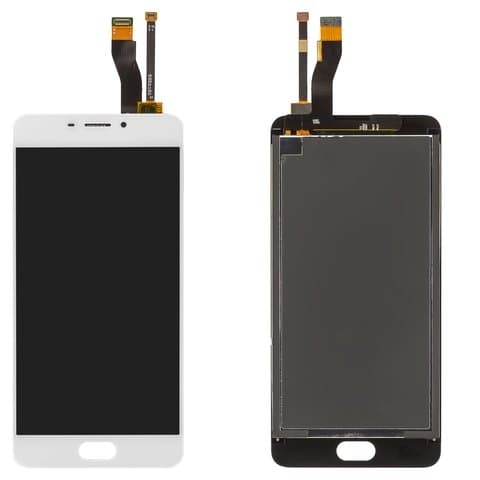 Дисплей Meizu M5 Note, M621H, M621Q, M621C, M621M, белый | с тачскрином | Original (PRC) | дисплейный модуль, экран, монитор