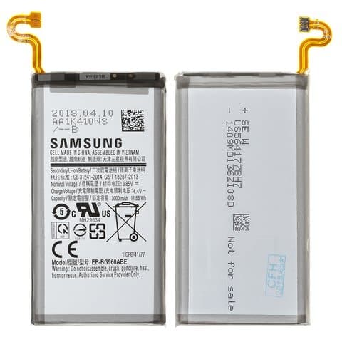  Samsung SM-G960 Galaxy S9, EB-BG960ABE, Original (PRC) | 3-12 .  | , 