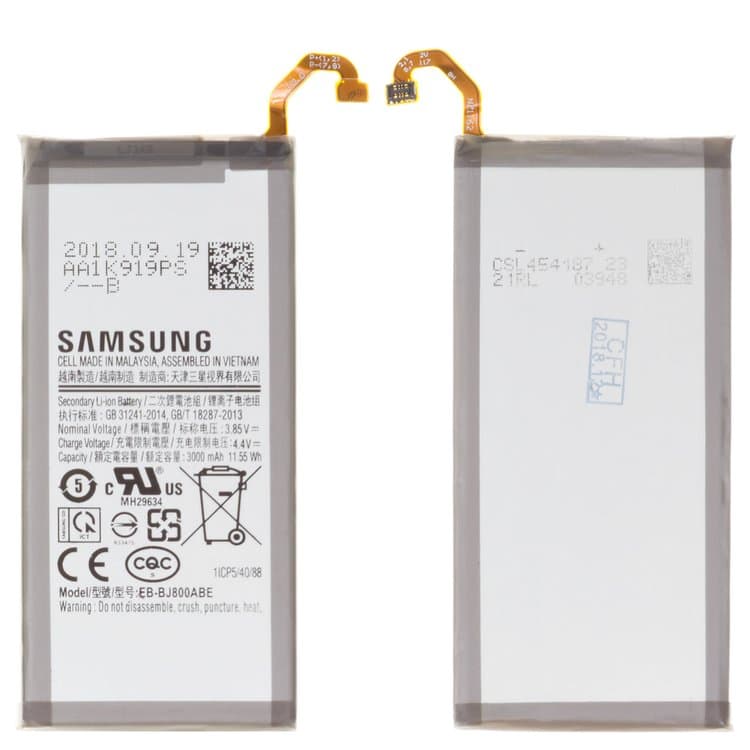  Samsung SM-A600 Galaxy A6 (2018), SM-J600 Galaxy J6, SM-J800 Galaxy J8, EB-BJ800ABE, Original (PRC) | 3-12 .  | , 