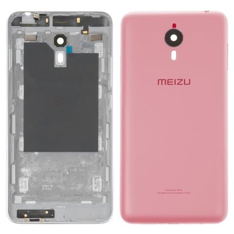 Задняя крышка Meizu M1 Metal, розовая, Original (PRC) | корпус, панель аккумулятора, АКБ, батареи