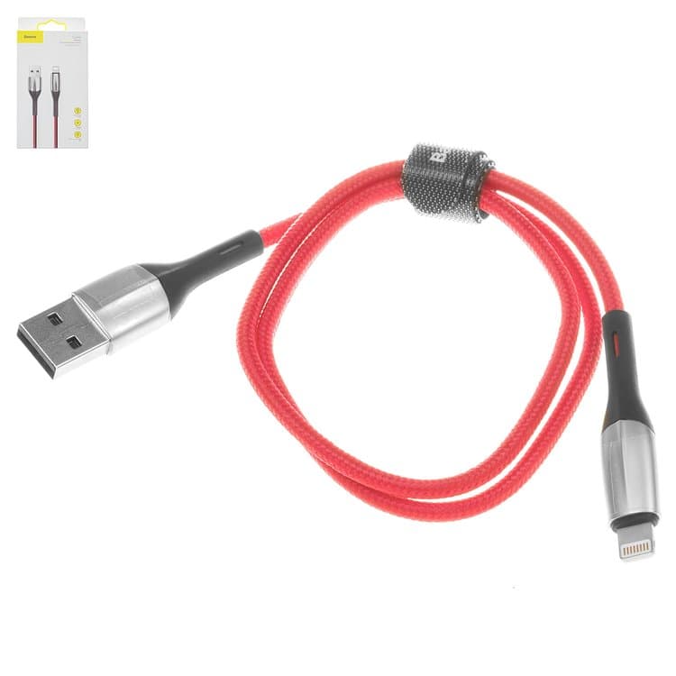USB- Baseus, Lightning, 50 ,  ,   , 2.4 , , #CALSP-A09