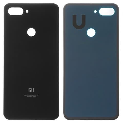 Задняя крышка Xiaomi Mi 8 Lite, M1808D2TG, черная, Midnight Black, Original (PRC) | корпус, панель аккумулятора, АКБ, батареи