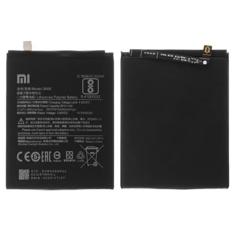  Xiaomi Mi 6X, Mi A2, M1804D2SG, M1804D2SI, BN36, Original (PRC) | 3-12 .  | , 