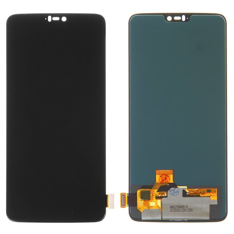 Дисплей OnePlus 6, A6000, A6003, черный | с тачскрином | High Copy, OLED | дисплейный модуль, экран, монитор