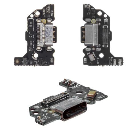 Плата зарядки Xiaomi Mi 11 Lite, M2101K9AG, M2101K9AI, шлейф коннектора зарядки, с микрофоном, High Copy