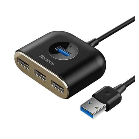 USB- Baseus Square round, USB -A, USB 3.0 -A, , 4 , #CAHUB-AY01