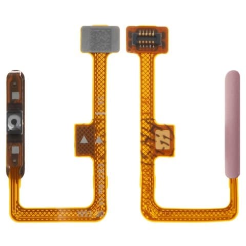 Шлейф Xiaomi Mi 11 Lite, Mi 11 Lite 5G, M2101K9AG, M2101K9AI, M2101K9C, M2101K9G, M2101K9R, кнопки включения, боковая клавиша, для сканера отпечатка пальца (Touch ID), розовый, Peach Pink, Tuscany Coral, Original (PRC)