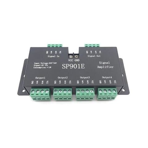 SPI усилитель TTL-сигнала SP901E для SMART пикселей и лент 5-24В