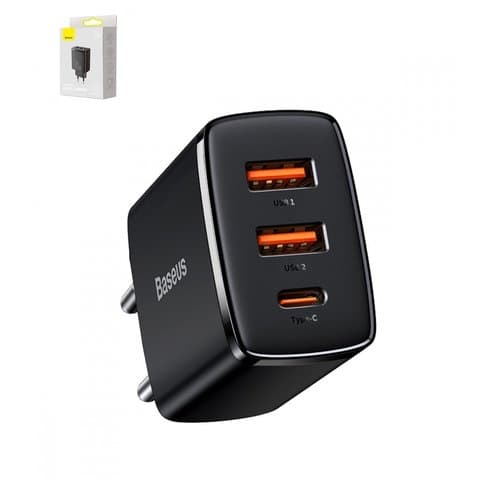   Baseus Compact, Quick Charge, 220 , , USB Type-C, USB -A, 30 , 3 , CCXJ-E01