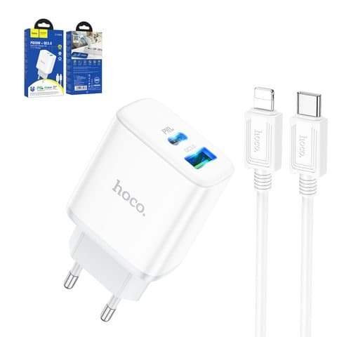    Hoco C105A, Power Delivery (20 ), , c  USB -C  Lightning  Apple, 2 , #6931474782939