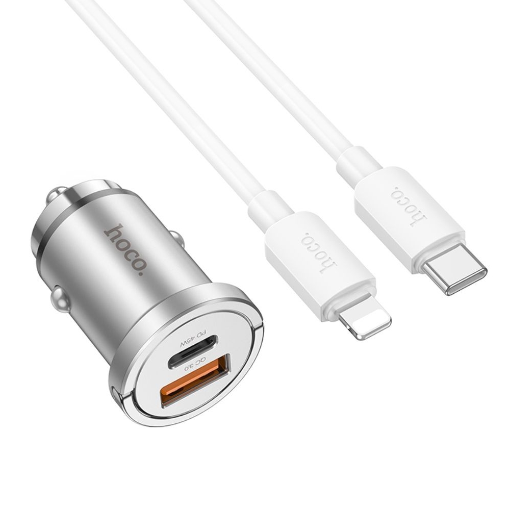    Hoco NZ10, USB, Type-C, Power Delivery (45 ),  + , Type-C  Lightning