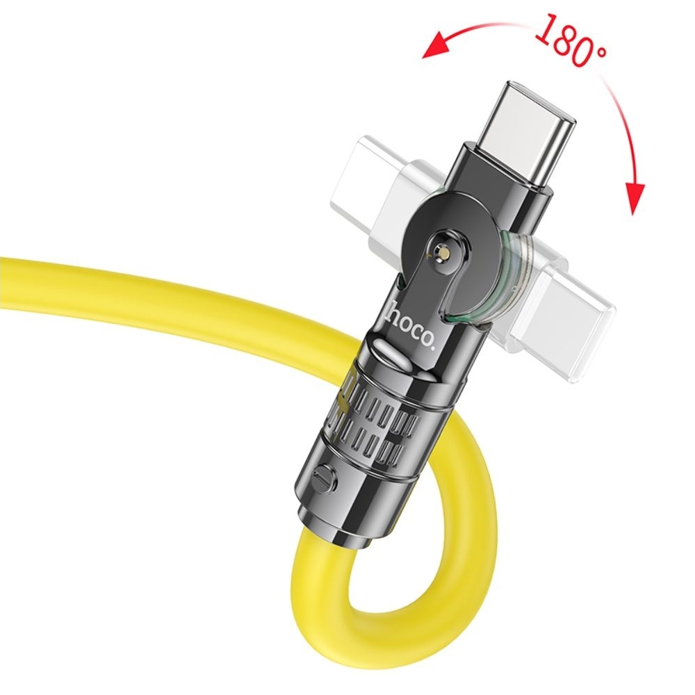 USB- Hoco U118, Type-C  Type-C, Power Delivery (60 ), 120 , 