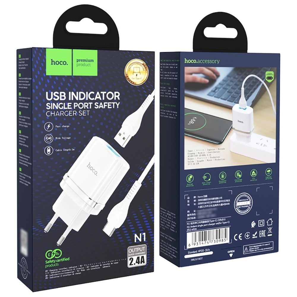    Hoco N1, 1 USB, ,   Type-C