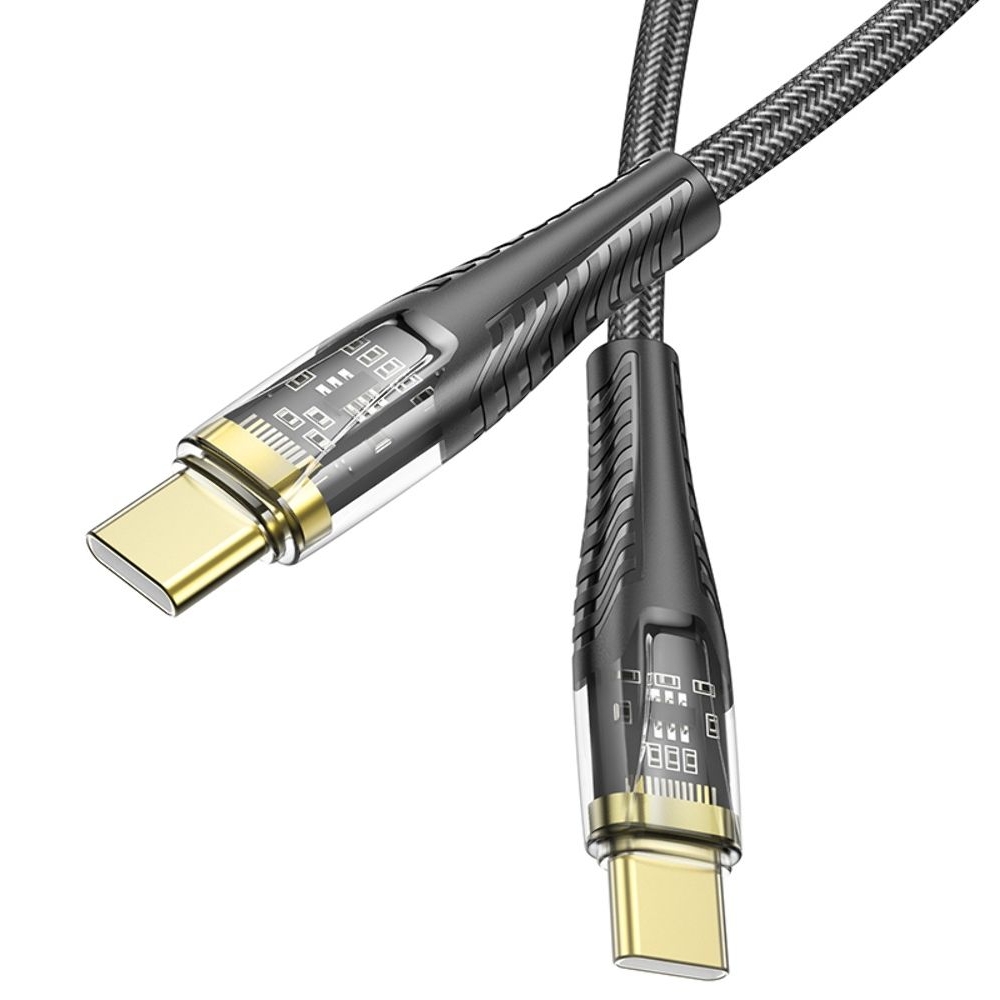 USB- Hoco U121, Type-C  Type-C, PowerDelivery (60 ), 120 , 