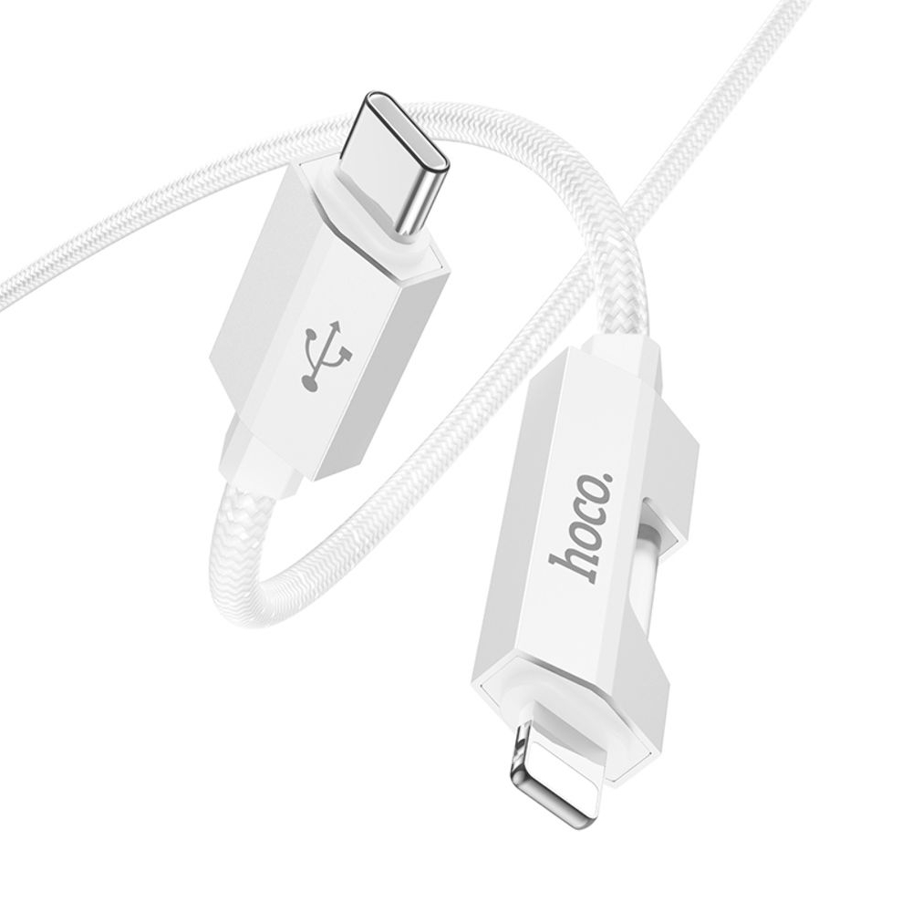 USB- Hoco U123, Type-C  Lightning, 27 , 100 , 