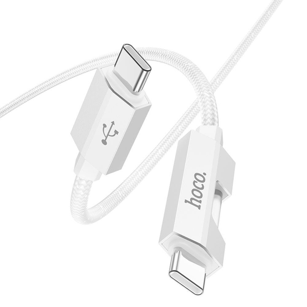 USB- Hoco U123, Type-C  Type-C, PowerDelivery (60 ), 100 , 