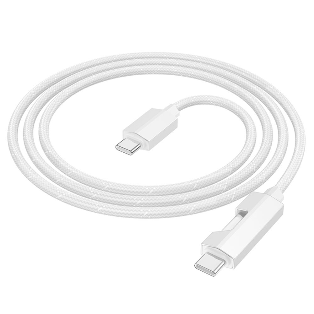 USB- Hoco U123, Type-C  Type-C, PowerDelivery (60 ), 100 , 