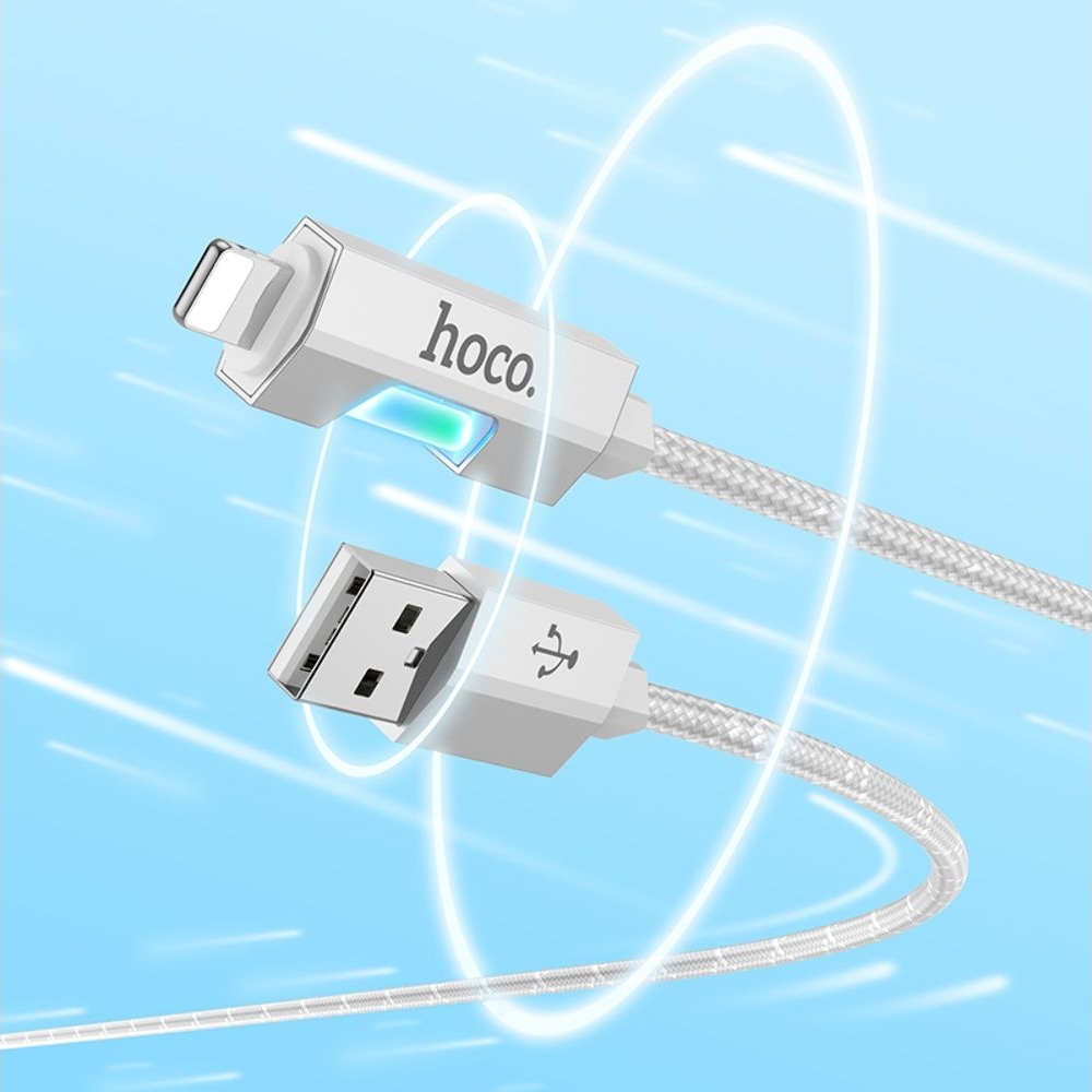 USB- Hoco U123, Lightning, 27 , 100 , 