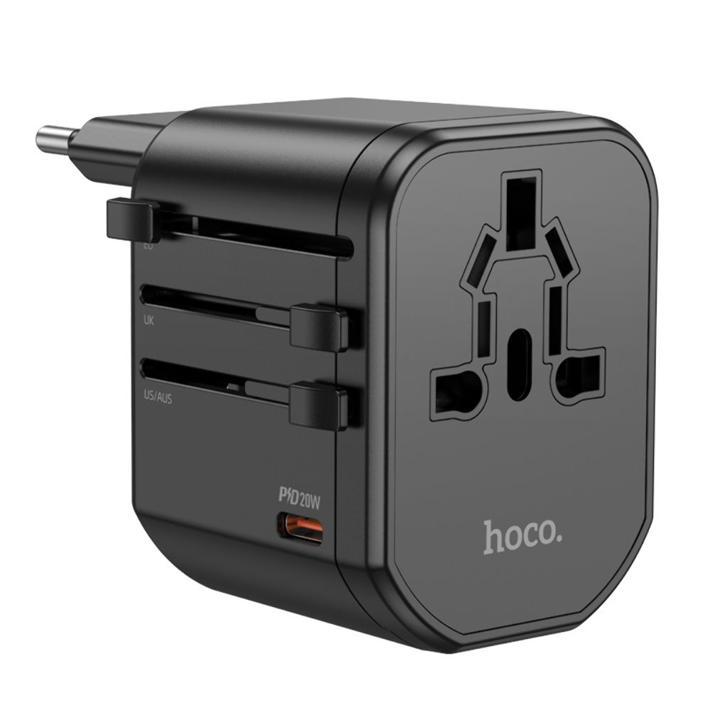    Hoco AC15, 2 USB, Type-C, 