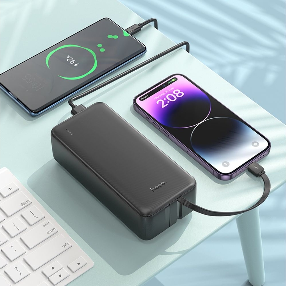 Power bank Hoco J118B, 30000mAh,  +  Type-C/ Lightning
