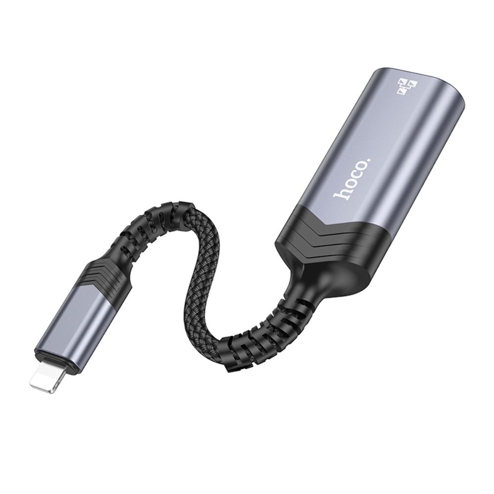   Hoco UA26 100 Mbps Lightning to RJ45 metal, 