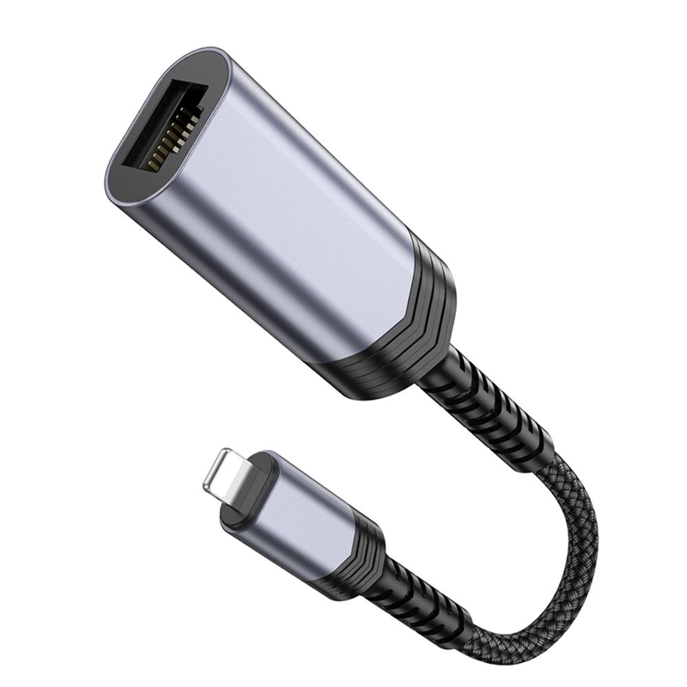   Hoco UA26 100 Mbps Lightning to RJ45 metal, 