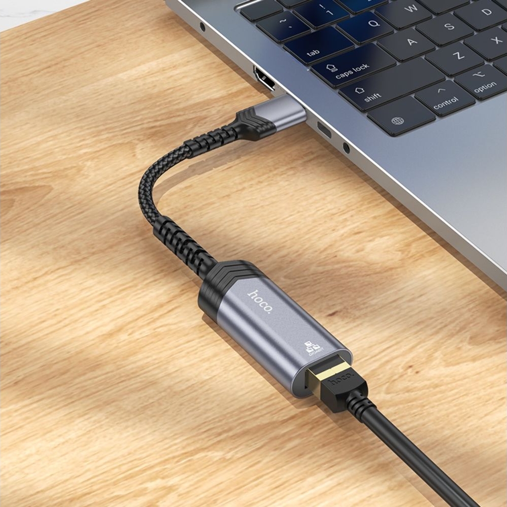   Hoco UA26 1000 Mbps USB to RJ45 metal, 