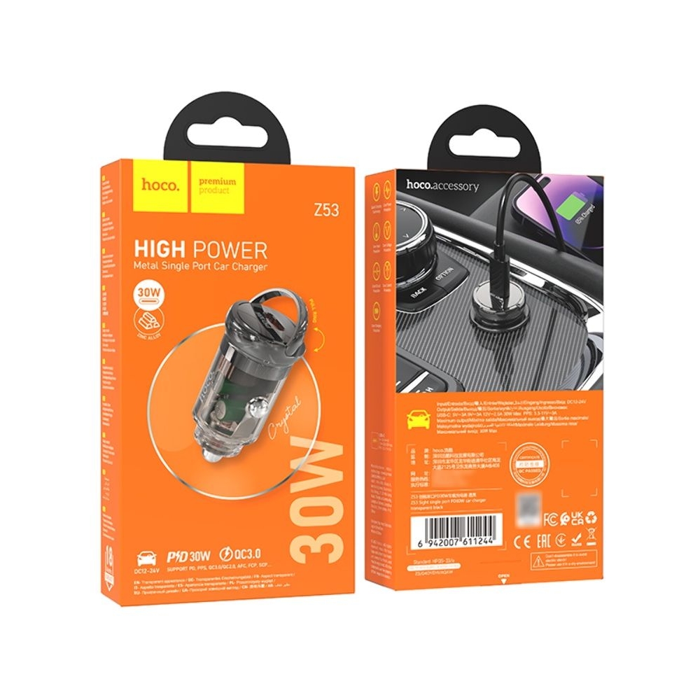    Hoco Z53 Type-C, Power Delivery (30 ), transparent,  | ,  