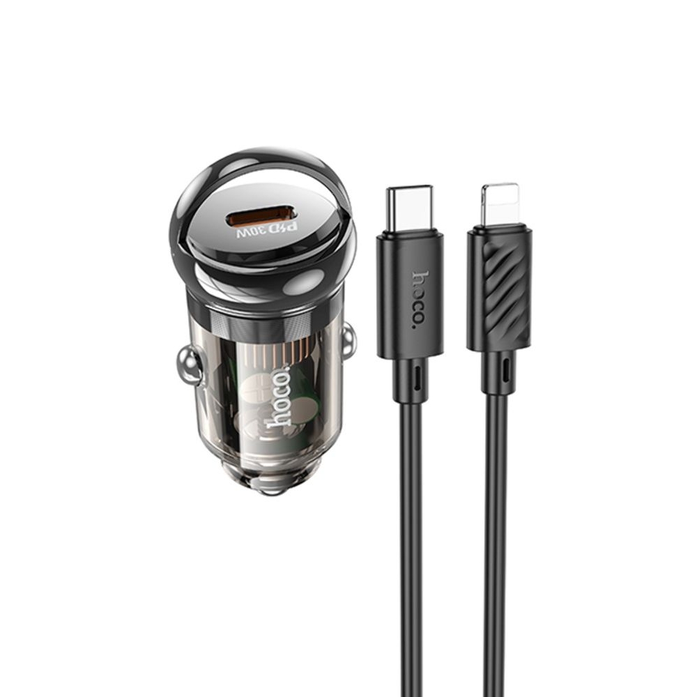   Hoco Z53 Type-C, Power Delivery (30 ), transparent,  +  Type-C  Lightning | ,  