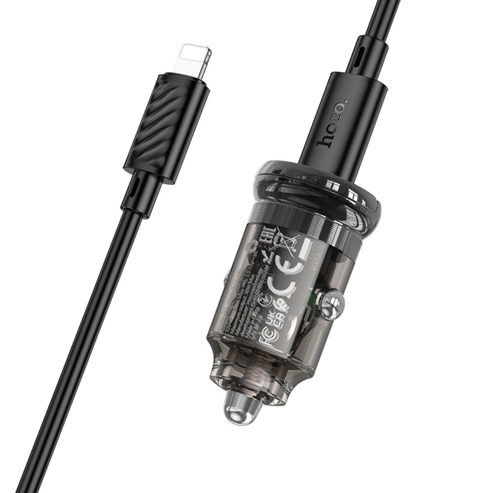    Hoco Z53 Type-C, Power Delivery (30 ), transparent,  +  Type-C  Lightning | ,  
