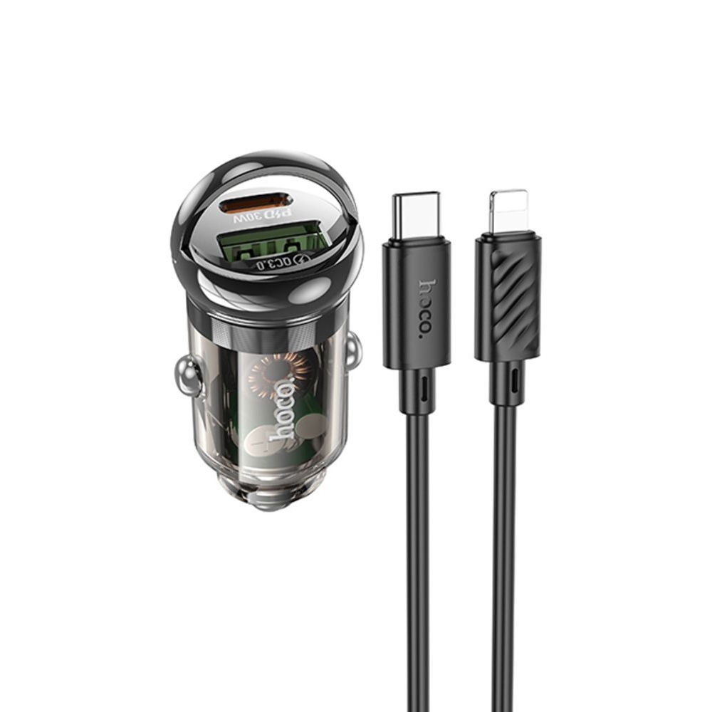    Hoco Z53A USB/ Type-C, Power Delivery (30 ), Quick Charge, transparent,  +  Type-C  Lightning | ,  